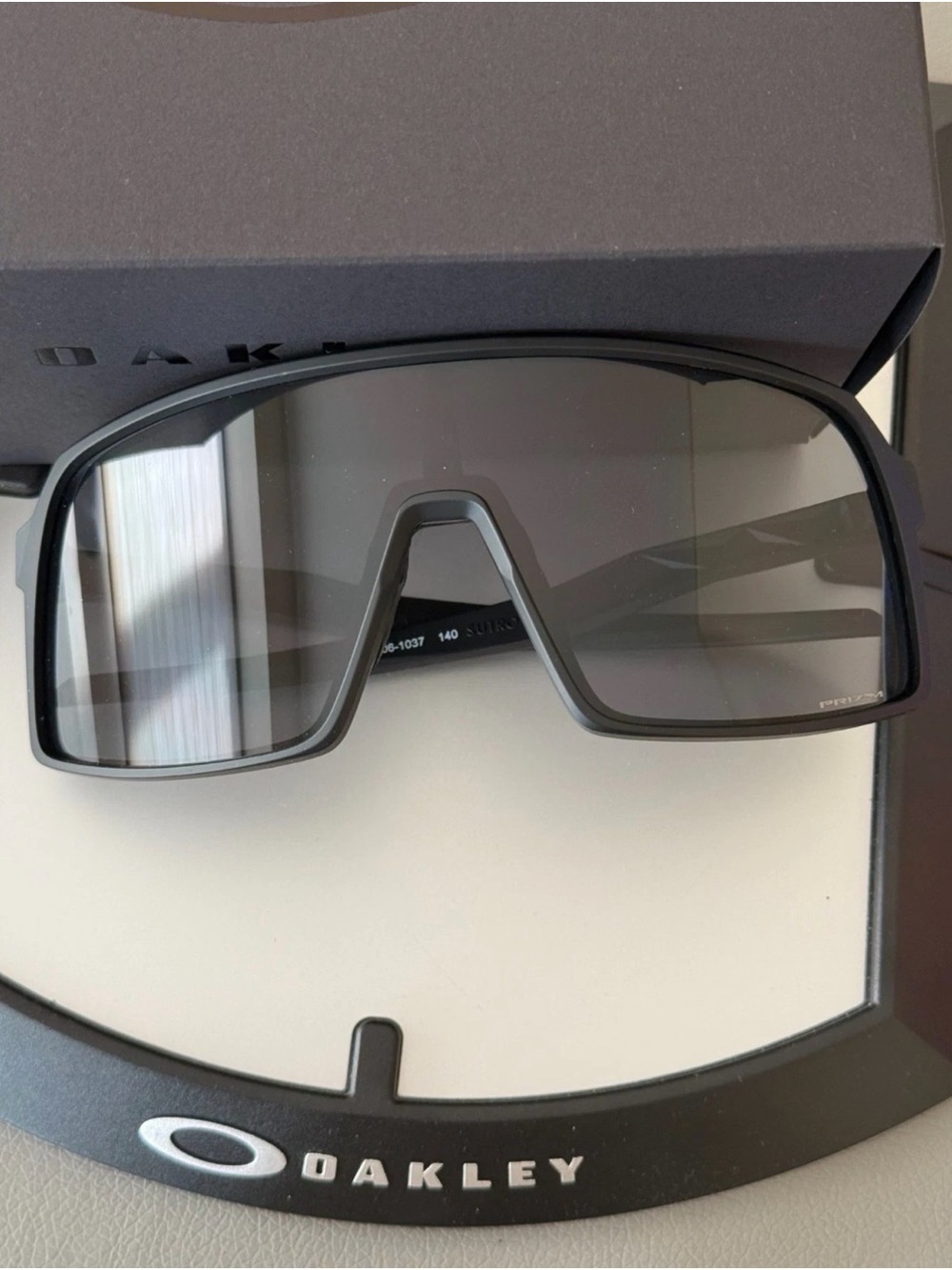 Oakley Shield Sunglasses - Black Frame, Smoke Lens